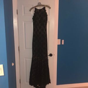 Jovani size 6 lace and beaded gown, worn once in perfect condition